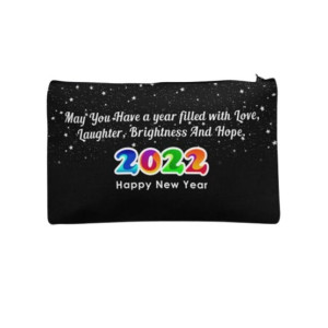 Traverse Happy New Year 2022 Digitally Printed Pencil Pouch (T787)