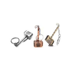Afreeto Thor Hammer Key Chain 1 Piece