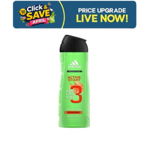 Adidas 3 In 1 Active Start Shower Gel For Men - 250ml
