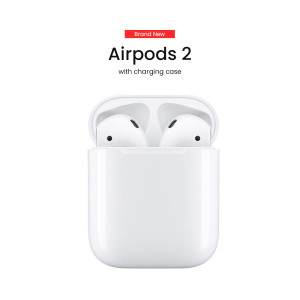 Shoopik Airpods 2 With Wireless Charging Case White