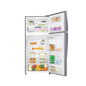 LG Inverter Freezer-On-Top Refrigerator 18 Cu Ft Dark Graphite (GN-C752HQCL)