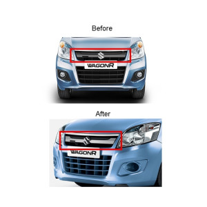 Al Ghafoor Car Front Grill Chrome For Suzuki Wagnor 2 Pcs
