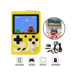 Alsimba Retro Video Game Box 400 In 1 Yellow (AS-0103)