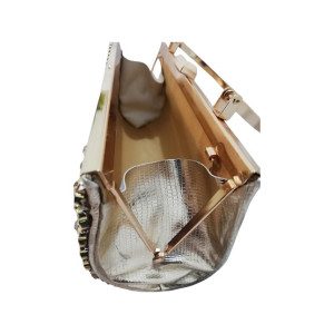 AMS Full Fancy Bridal Clutch Golden (ART01)