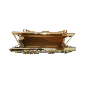 AMS Full Fancy Bridal Clutch Golden (ART01)