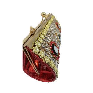 AMS Full Fancy Bridal Clutch Red (ART04)
