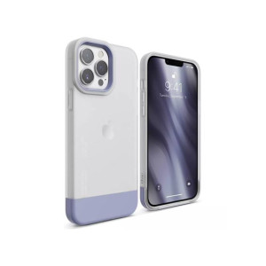 Elago Glide Armor Shockproof Case For iPhone 13 Pro Max Clear/Purple (AMT-6354)