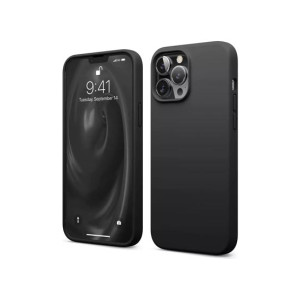 Elago Liquid Silicon Shockproof Case For iPhone 13 Pro Max Black (AMT-6356)