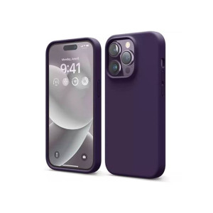 Elago Liquid Silicon Shockproof Case For iPhone 14 Pro Max Deep Purple (AMT-6735)