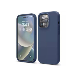 Elago Liquid Silicon Shockproof Case For iPhone 14 Pro Max Jean Indigo (AMT-6737)