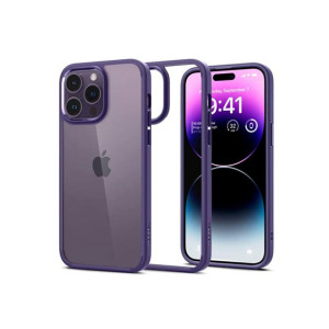 Spigen Ultra Hybrid Case For iPhone 14 Pro Max Deep Purple (ACS05574)