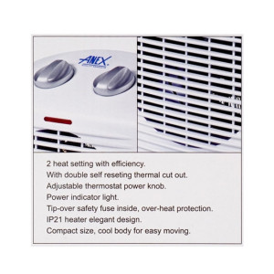 Anex Deluxe Fan Heater (AG-5001)