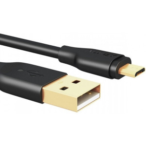 Aukey Gold Plated Micro USB Cable 2ft Black (CB-MD2)