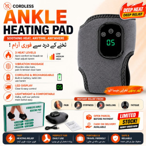 Cordless Ankle Heating Pad / Massager (Single - Fits Left or Right)