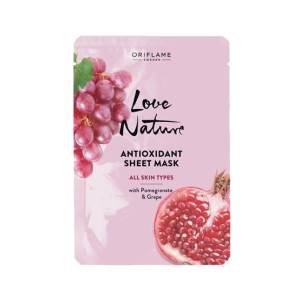 Oriflame Love Nature Antioxidant Sheet Mask For All Skin Types