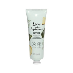 Oriflame Love Nature Hydrating Face Mask With Organic Aloe Vera and Pineapple - 75ml (46072)