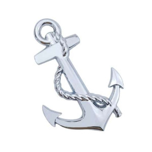 M.Mart Anchor Design Metal Logo 3D Car Sticker