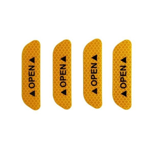 M.Mart Car Door Reflective Sticker Pack Of 4