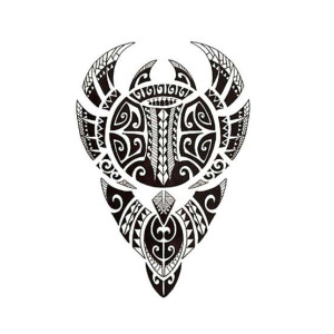 M-Mart Polynesian Bull Temporary Tattoo Sticker