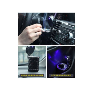 M.Mart Portable Aluminum LED Car Ash Tray