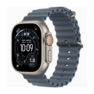 Apple Watch Ultra 3 Natural Titanium Case With Ocean Band
