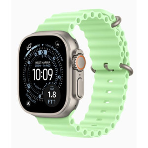 Apple Watch Ultra 3 Natural Titanium Case With Ocean Band