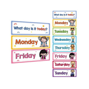 Artisticvalley Headliners Set Day of the Week Classroom Decorations