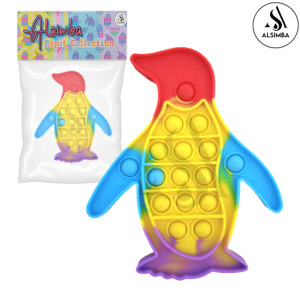 Alsimba 6 inches Rainbow Penguin Popit For Kids (AS-0001)