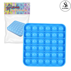 Alsimba Push Popit Bubble Square Purple Shape Silicone Toy for Kids (AS-0005)
