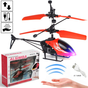 Alsimba 7 Inch Hand Sensor Flying Minions LED Drone‑Style Toy (AS‑0016)