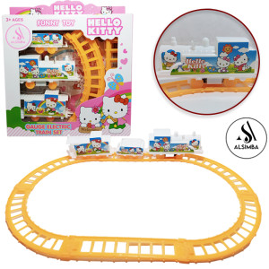 Alsimba Hello Kitty Electric Train Set Toy Pink (AS-0046)