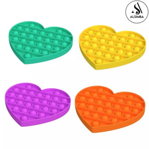 Alsimba Heart Pop It Bubble Toy for Kids - Buy 1 Get 1 Free (AS-0048)