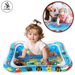 Alsimba Baby Water Play Mat with Soft Floating Toys Tummy Time Pad (AS-0059)
