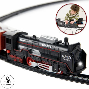 Alsimba Battery Operated Express Train Toy Set for Kids (AS-0064)