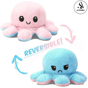Alsimba Reversible Octopus Stuffed Plush Toy for Kids (AS-0065)