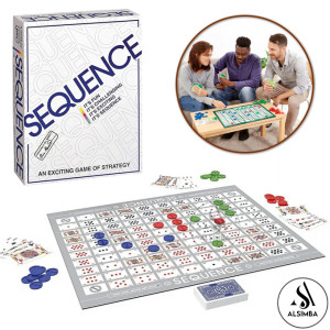 Alsimba Sequence Strategy Board Game (AS-0085)