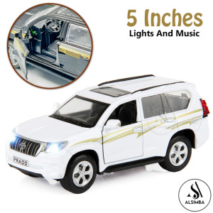 Alsimba Toyota Land Cruiser Prado Front Doors Open With Lights and Music White (AS-0089)