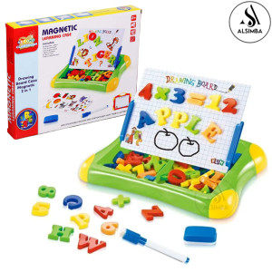Alsimba 2 in 1 Magnetic Writing and Drawing Learning Case (AS-0095)