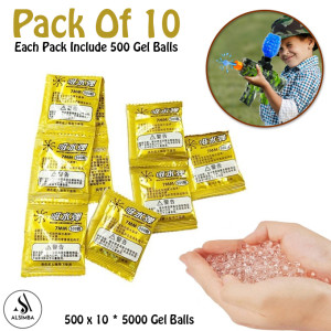Alsimba 5000 Pcs Gel Balls For Gel Blasters Toygun Pack of 10 (AS-0098)