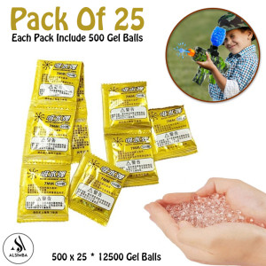 Alsimba 12500 Pcs Gel Balls For Gel Blasters Toygun Pack of 25 (AS-0098)