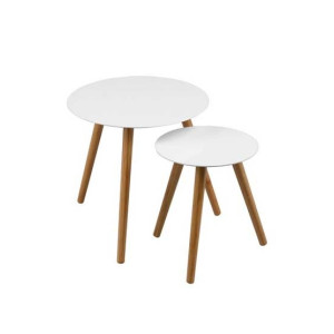 Premier Home Nostra Nest Round Table Set Of 2 - White (2403413)