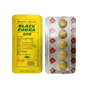 Azhar Store Black Cobra Sildenafil Citrate Tablets 200mg