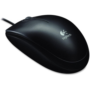 Logitech B100 Optical USB Mouse Black (910-001439)