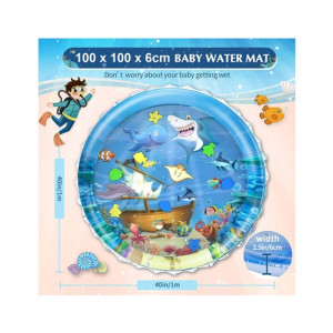 City Mart Inflatable Baby Water Play Mat