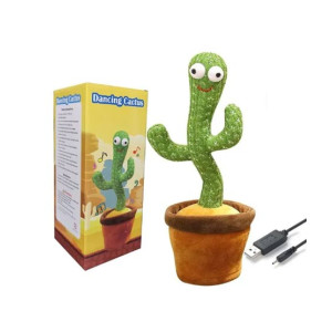 Easy Shop Dancing and Talking Rechargeable Cactus for Babies Fun