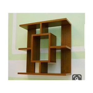 Easy Shop Book Rack Wooden Storage Shelves Square