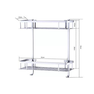 Easy Shop 2 Floor Home Metal Organizing Rack