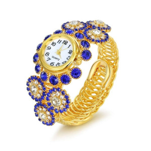 Karachi Shop Analog Women's Watch Gold/Blue