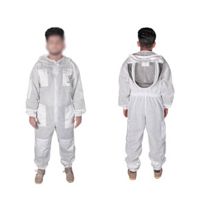 Toor Traders 3 Layers Ventilated Bee Keeping Suit With Fencing Veil Hat