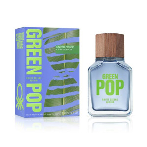 Benetton Green Pop Eau de Toilette For Men 100ml